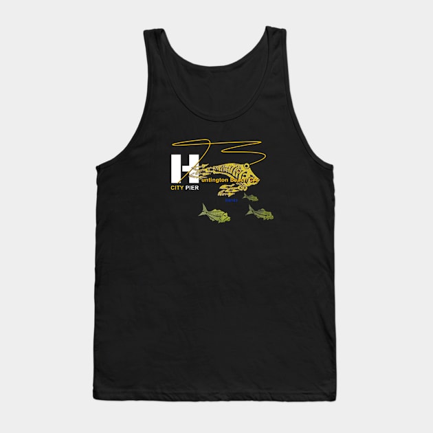 City Pier, Huntington Beach California Tank Top by The Witness